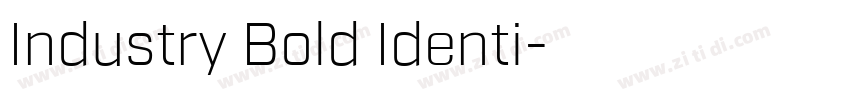 Industry Bold Identi字体转换